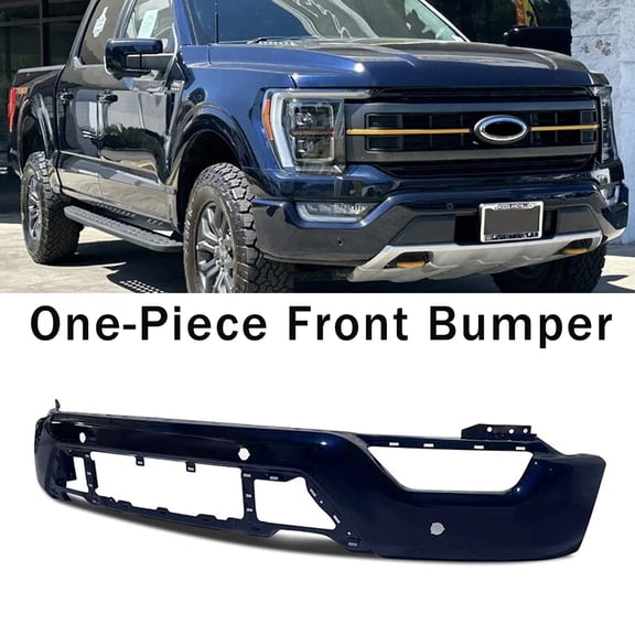 For 2021-2023 Ford F-150 F150 Antimatter Blue Front Bumper Face Bar W/ 4 Parking Holes