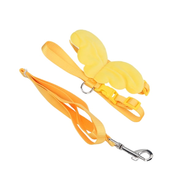 M Buder Arnés y Correa Ajustable para Patos, Pollos y Gansos, Cuerda de Tracción para Mascotas Pequeñas, Chaleco de Caminata al Aire Libre, Amarillo, XS, 20.3 cm / 8 inches [cite: 12]