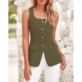 thumbnail image 4 of Chaleco blazer BTFBM para mujer, sin mangas, chalecos elegantes e informales, 4 of 8