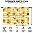 thumbnail image 2 of Blackout Kids Curtains,Sunflowers on Yellow Stripes Childrens Insulated Curtains Set Of 2,Bedroom Essentials,Toddler Room Decor 42x54in(106x137cm), 2 of 4