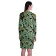 thumbnail image 4 of Moomaya Full Sleeves Hoodie Printed Sweatshirt Jersey T,Shirt Dress w/ Pockets, 4 of 7