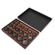 thumbnail image 2 of Juego de 20 piezas de troqueles para máquina tapadora de relojes, tapa trasera de reloj, máquina de prensado, accesorios, gris, 2 of 14