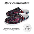thumbnail image 6 of Daiia Paisley Print Women’s Fuzzy Slippers Memory Foam Lightweight House Shoes Cozy Loafer Flannel House Shoes-35/36, 6 of 7