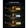 thumbnail image 3 of Yinghao Solar House Numbers Outdoor Waterproof LED Lighted Plaque, 3 Color Modes Ground-Plugged and Wall-Mounted Address Signs for Home, Yard, Garden, 3 of 10
