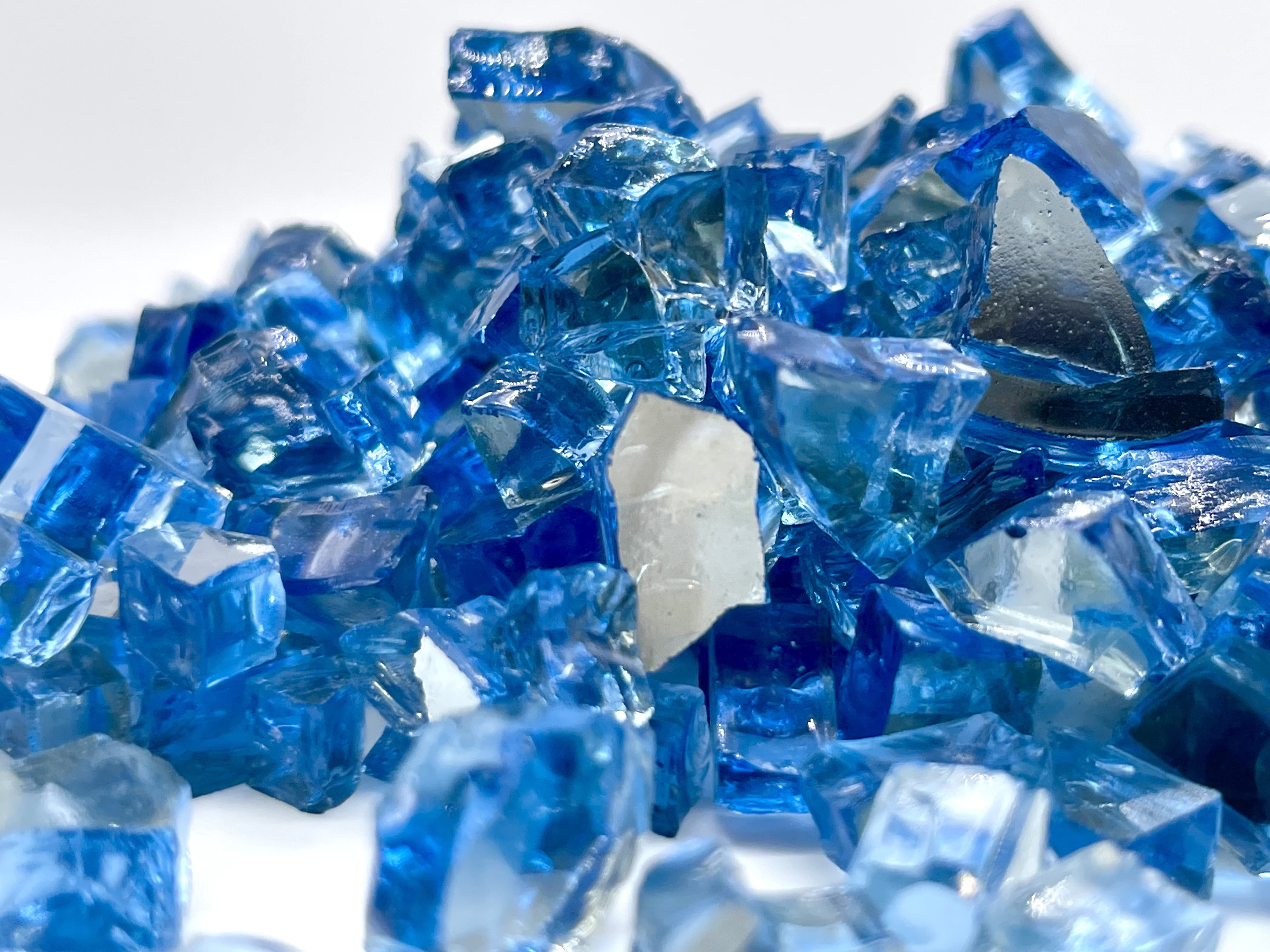 Element Fireglass 0.50" Pacific Blue Reflective Fire Glass, 10 lb