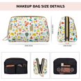 thumbnail image 5 of Gaeub Summer Animal Printed Travel Cosmetic Bag,Makeup Bag, Large Capacity Toiletry Bag for Women, Portable Pouch Make Up Organizer with Zipper and Divider, 5 of 8