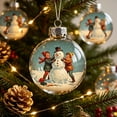 thumbnail image 2 of 1pc Clear Plastic Christmas Story Ball Ornament, Old Fashioned Scene Pendant for Tree Hanging Decor, Holiday Decor 3in, 2 of 7