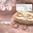 thumbnail image 2 of Triple/Double Hoop Nose Ring - 316L Stainless Steel Septum Clicker 16G/18G/20G CZ Conch Piercing Jewelry Septum Clicker Rings Cartilage Earring Helix Rook Tragus Gold/Black/Silver/Rose Gold, 2 of 12