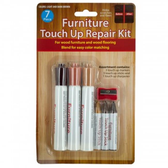 Wood Touch Up Markers, Set of 17 Furniture Markers and Filler Crayons, Wood Furniture and Floor Repair Marker Kit, Furniture Repair System, Furniture