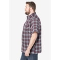 thumbnail image 4 of KingSize Men's Big & Tall Plaid Wrinkle-Resistant Short Sleeve Button Down, 4 of 5