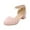 Pink, variant on Caqnni Girls Dress Shoes Flower Girls Princess Shoes Low Heels Mary Jane for Party Wedding Communion (Little/Big Kid) (White,37)