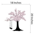 thumbnail image 4 of Beautiful Cherry Blossom Tree with Swing Wall Sticker – Vinyl Decal Applied to Any Smooth Surface – Bedroom, Nursery, or Living Room -Removable Stylish Mural Unique Design -Size 18" x 20"., 4 of 4