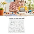 thumbnail image 3 of Outline Canvas, Paper Cute Predrawn Paint Cartoon Animal Light Weight Recessed Bracket  for Birthday Cow, 3 of 7