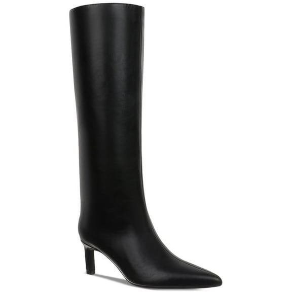 On 34th Rachelle Stovepipe Boots for Women, Black Smooth, 5.5M