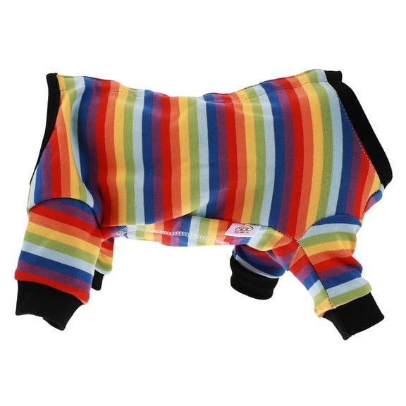 MUSEYA Surgery Shirt For Dogs Rainbow Color Cotton Care 1Pack