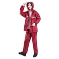 thumbnail image 2 of Abrigos de lluvia Baoblaze Traje Impermeable Cinta Reflectante Rojo SG, 2 of 7