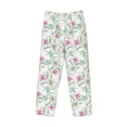 thumbnail image 4 of Goofa Lilies Flowers Printed Soft Pajama Pants for Men, Wide Leg Comfy Casual Lounge Yoga Pants-Large, 4 of 9