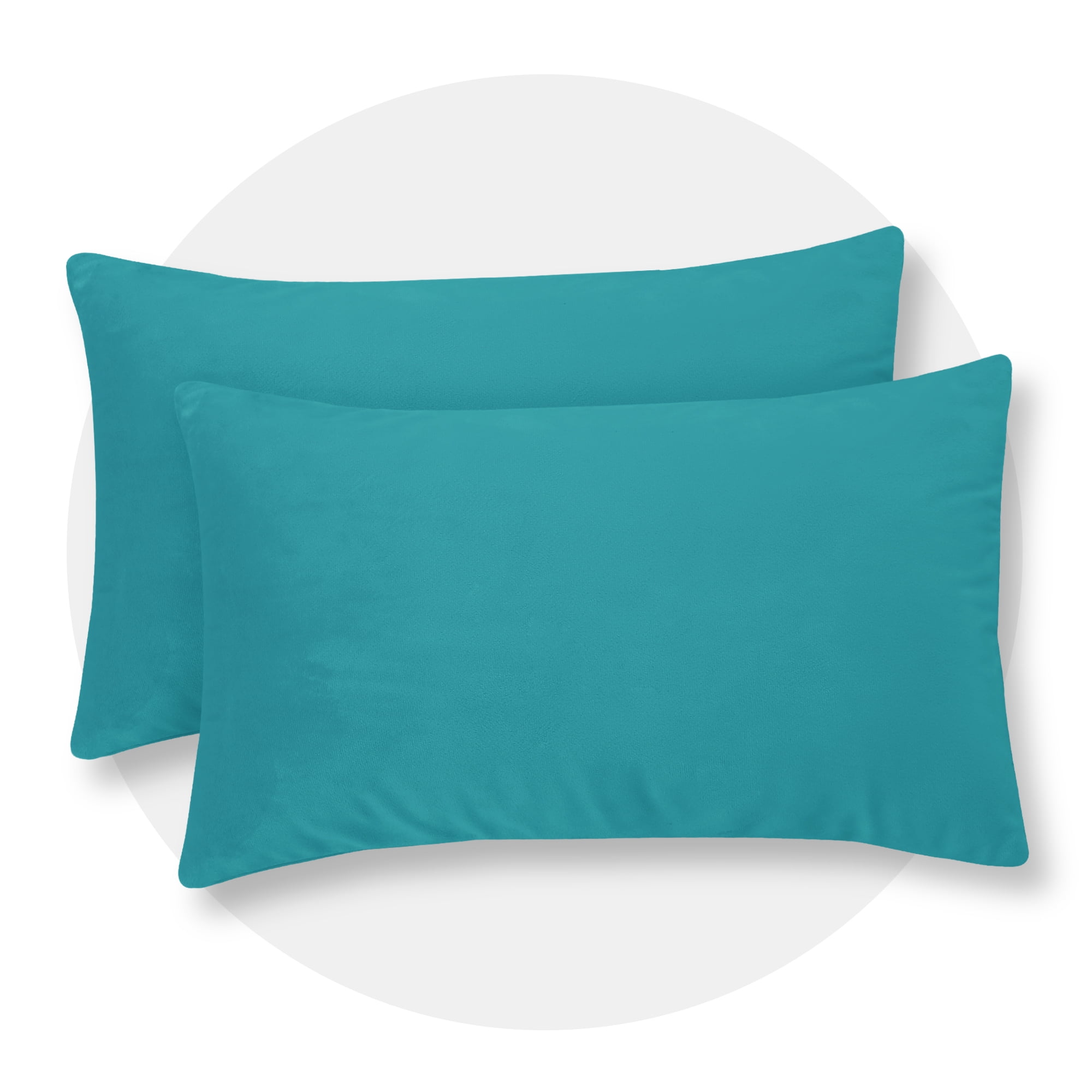 Deconovo Pack of 2 Throw Pillow Covers Plush Velvet Pillow Covers Super