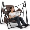 thumbnail image 6 of LAZY BUDDY Hammock Stand with Swing Chair, Collapsible Outdoor Steel Stand with Carrying Bag, 330lbs - 2pcs, 6 of 13
