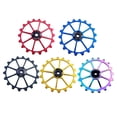 thumbnail image 2 of jinwen Galet de Dérailleur Arrière Roulement en Céramique Roue Jockey Rouge, 2 of 9