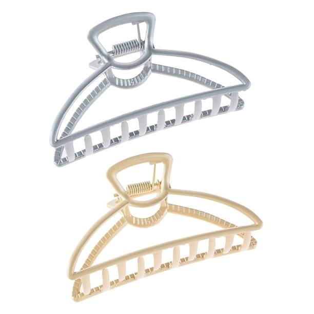 2 pinzas grandes para el pelo para mujer, elegantes y con forma de garra, pinzas de mandíbula exquisitas.