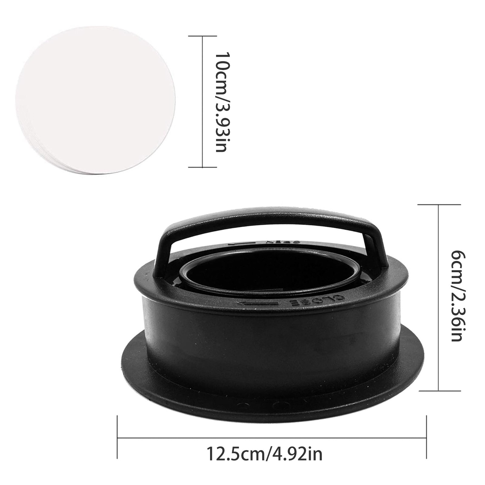 DBYLXMN Black Hamburger Pie Circular Patty Plate Barbecue Steak Forming ...