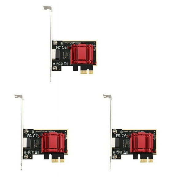 3X 2.5G PCI-E to RJ45 Network Card Wifi Receiver Gigabit Diskless Network Card Ethernet 2500Mbps 2.5Gbps for PC