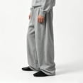 thumbnail image 2 of Jerdar Men's Baggy Sweatpants Elastic Waist Drawstring Wide Leg Lounge Track Pants Casual Loose Joggers with Pockets, 2 of 6