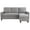 Light Grey, variant on Sobaniilo 79.1" Sectional Sofa with Movable Storage Ottoman, L-Shaped Convertible Sofa Couch for Small Living Room, Dark Gray