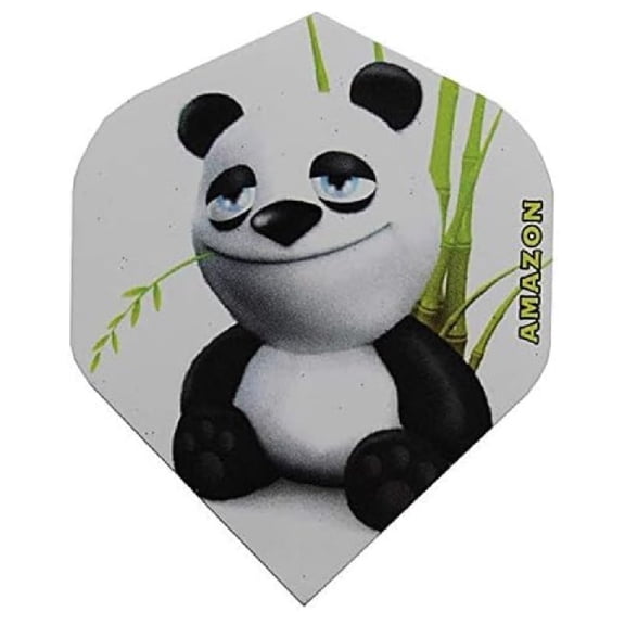 3 Sets (9 Flights) Amazon Happy PandaEx-Tough Dart Flights - 100 Micron