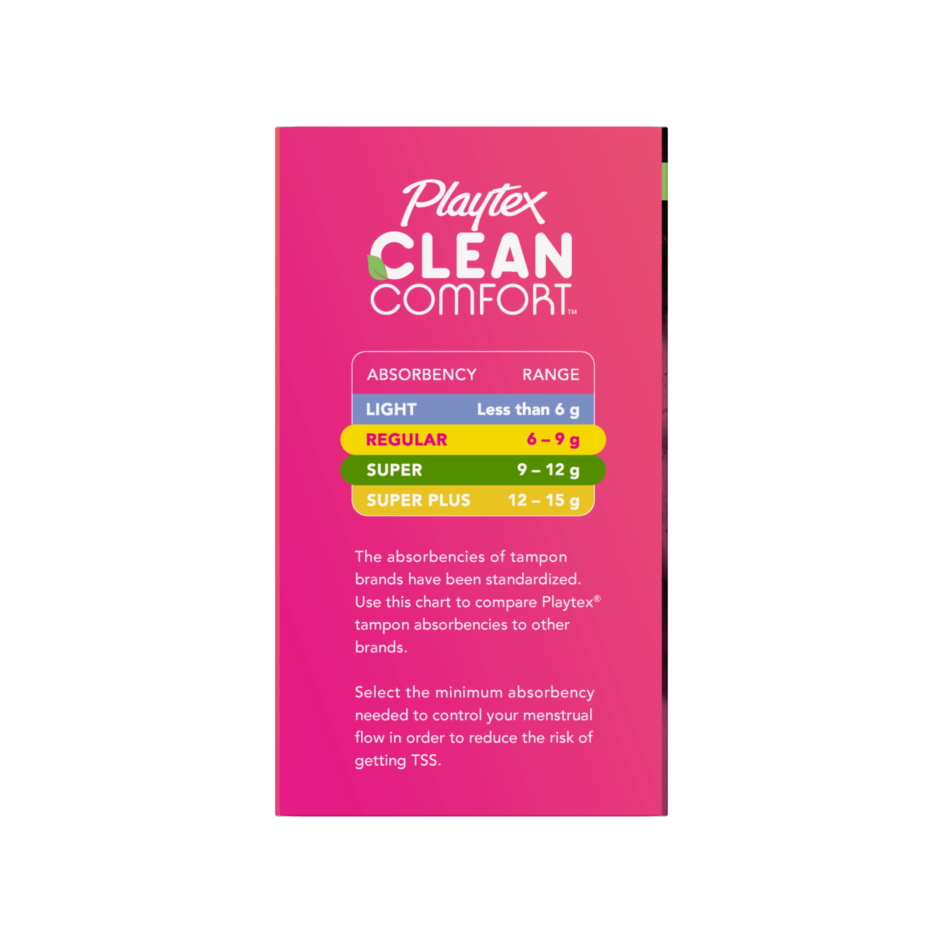 Playtex Clean Comfort Organic Cotton Tampons, Multipack Regular & Super  Absorbency, 14 Ct Regular, 14 Ct Super, 28 Ct Total 