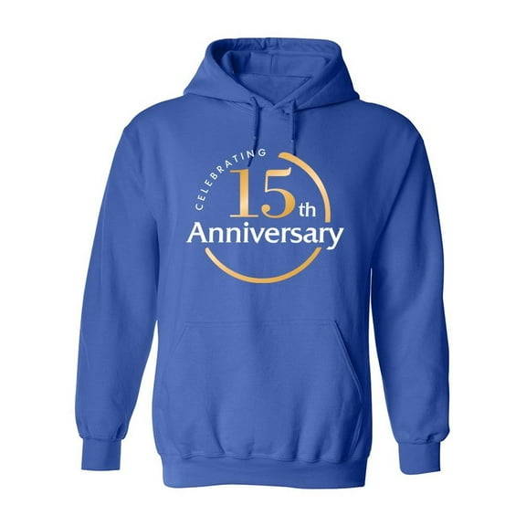 Celebrating Anniversary 15. Hoodie Men -Image by Shutterstock, Male Large
