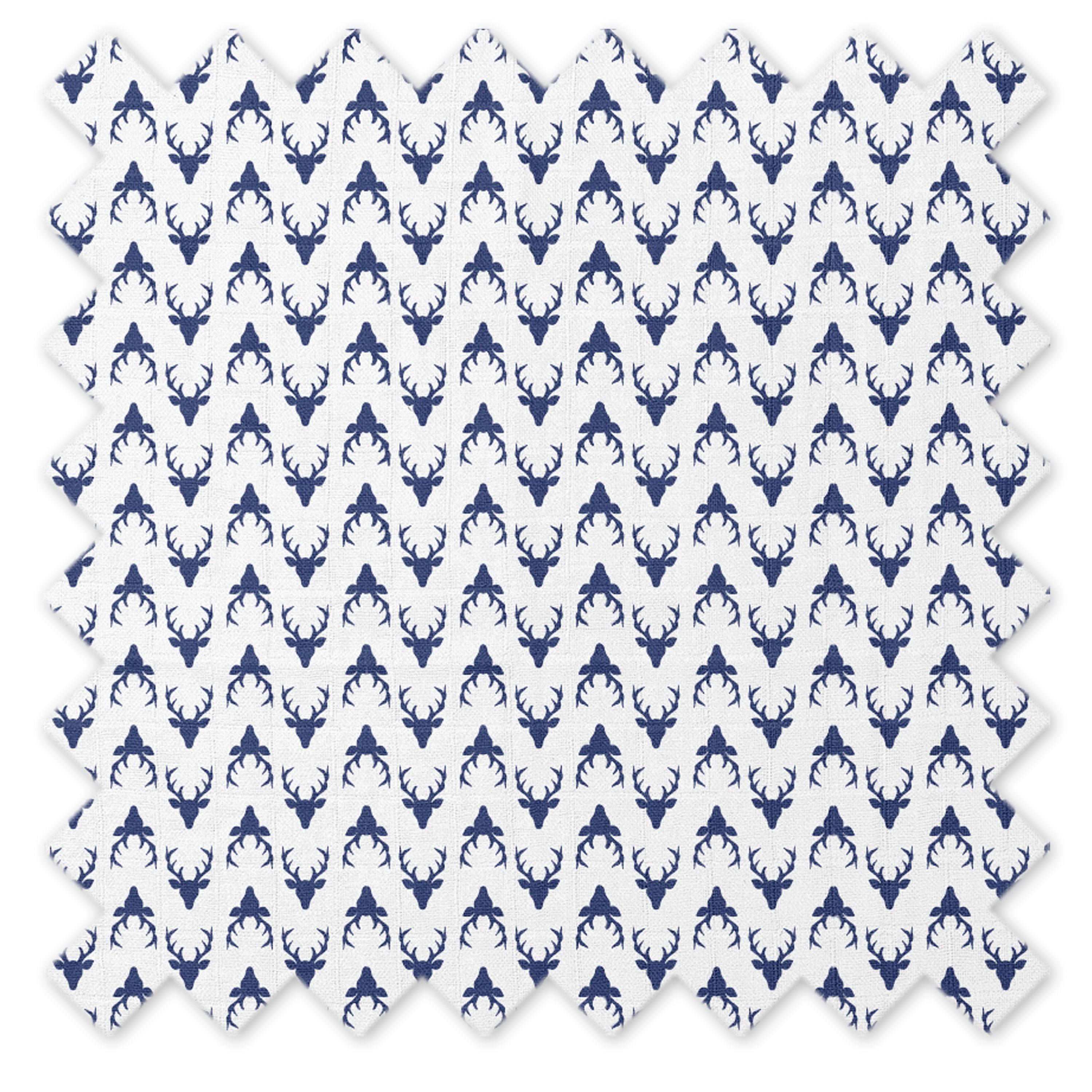 Bacati - Bucks Navy Quilted Muslin Changing Pad Cover