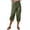 *Army Green, variant on VBVC Women's Drawstring Elastic Waist Capri Pants , Summer Loose Fit Cropped Pants For Women,Ladies' Button Detail Hem Harem Pants with Pockets,Army Green,S-3XL