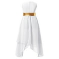 thumbnail image 3 of YONGHS Kids Girls Metallic Color Block Praise Lyrical Dance Dress Dancewear, 3 of 5