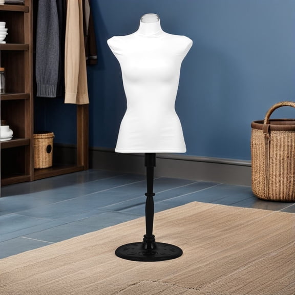 LOLIPPYY White Elastic Mannequin Cover Lightweight Dress Form Fabric Cover for Retail Store Display and
