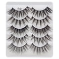 thumbnail image 2 of Paquete de 5 pestañas Rude Essential Faux Mink 3D, 2 of 4