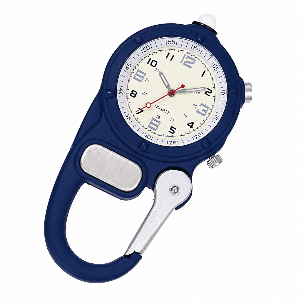 AURENIX 2026 New Carabiner Light Watch Led Clip on Watches Wrist Men Hikers Pocket Digital Number Travel, for Outdoor Adventures, Hiking, Camping, Traveling, and Everyday Wear.