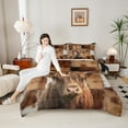 thumbnail image 4 of jejeloiu Retro Cowhide Bedding Comforter Set,Brown Highland Cattle Twin Comforter Sets,Rustic Western Farmhouse Bedding Set For Adults,Breathable Home Decor,2-Piece, 4 of 8