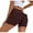 Coffee, variant on LAJPXKHY Womens Cargo Shorts High Waist Butt Lifting Yoga Biker Shorts Stretch Slim Fitting Workout Running Leggings with Pockets