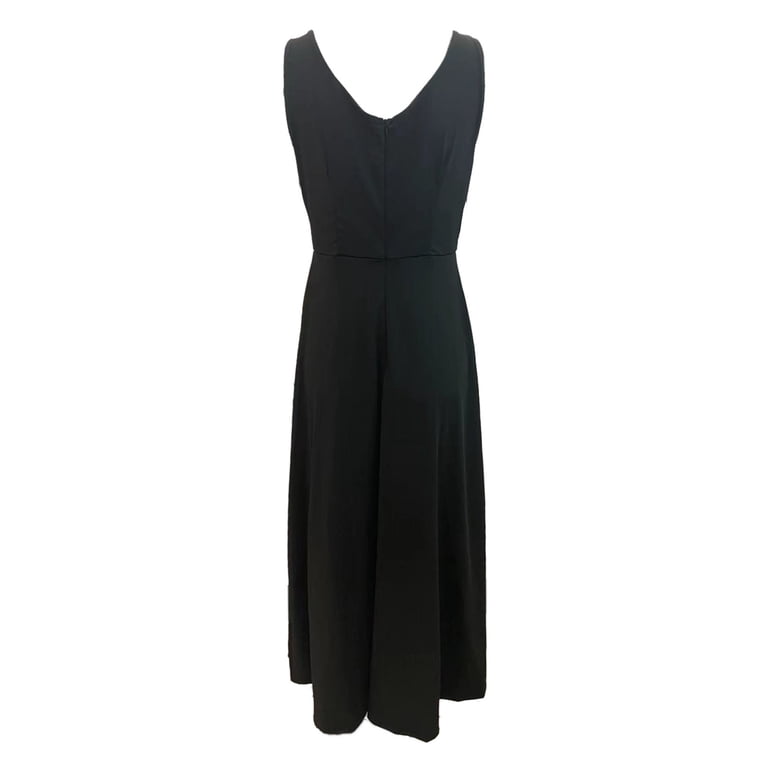 short black dress open leg Giavanna Thigh Split Mini Dress Black