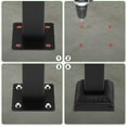 thumbnail image 2 of Zimtown Outdoor Iron Staircase Handrail 1 Step Wrought Iron Anti-Rust Powder Coated Black 1-Count, 2 of 10