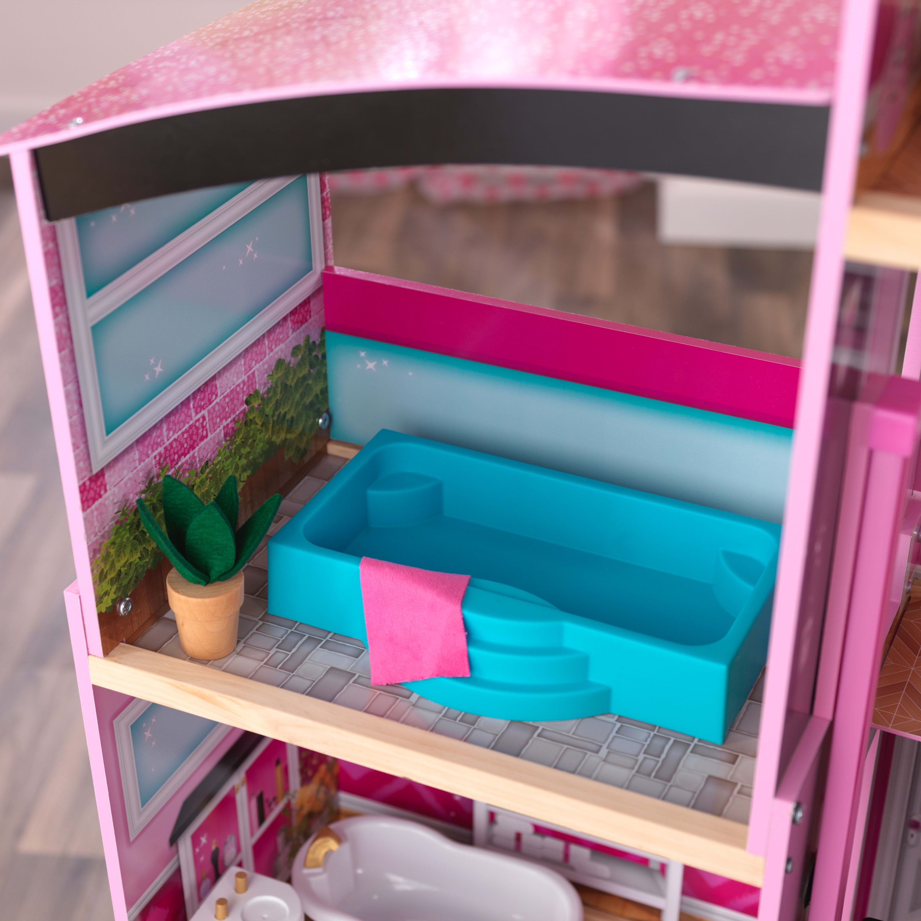Kidkraft wooden dollhouse shimmer mansion for 12 sale inch dolls