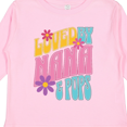 thumbnail image 4 of Inktastic Nana and Pops Love Me Retro Flowered Girls Long Sleeve Toddler T-Shirt, 4 of 5