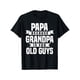 thumbnail image 1 of Funny Grandpa T-Shirt - Cool Papa Vintage Design - unique Father's Day Gift for Grandfathers Cotton Menswear graphic tees men gifts, 1 of 6