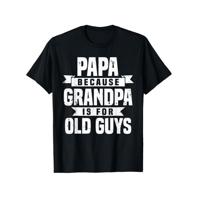 Camiseta divertida de abuelo - Diseño vintage genial de papá - Regalo único para el Día del Padre para abuelos - Camisetas gráficas de algodón para hombre - Regalos para hombres