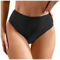 thumbnail image 1 of High Waisted Bikini Bottoms for Women Full Coverage Bathing Suit Tummy Control Swimsuit Bottom Briefs, 1 of 7