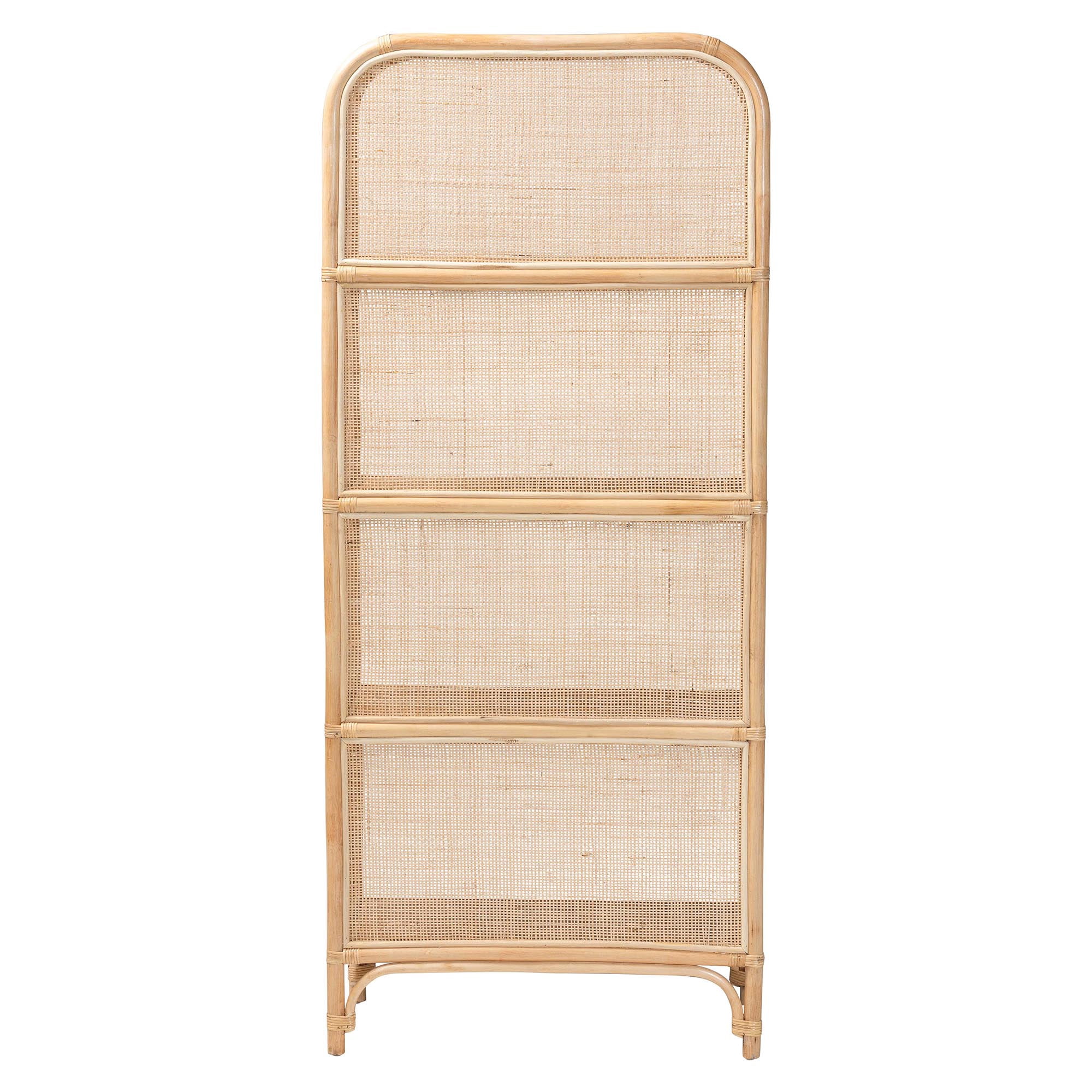 bali & pari Chusi Boho Decorative Shelf, 4-Tier, Natural