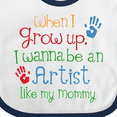 thumbnail image 4 of Inktastic Artist Like Mommy Boys or Girls Baby Bib, 4 of 4
