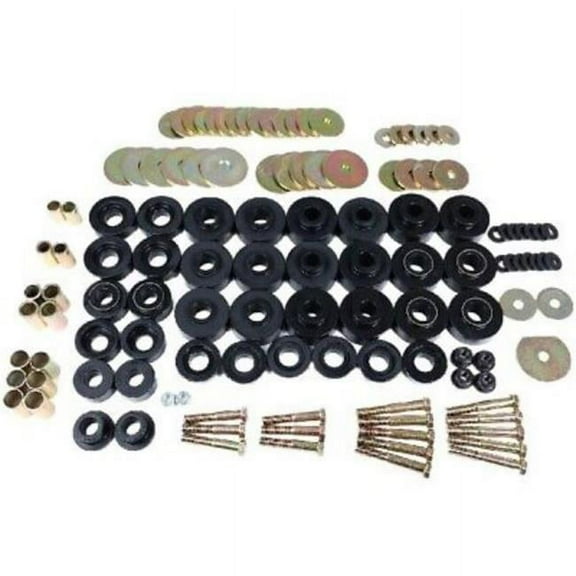 65-67 Chevrolet Biscayne/Bel Air/Caprice/Impala Body Mount Set w/ Hardware - Black Energy Suspension 3.4172G